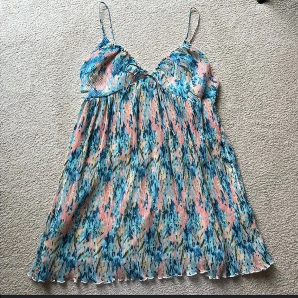 Abercrombie & Fitch Multicolor Plisse Dress